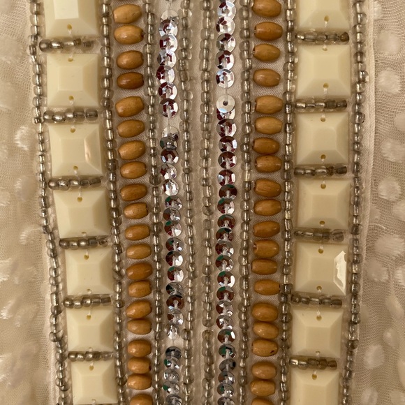 HALEBOB Cream Sheer Shirt size:S - Picture 3 of 8